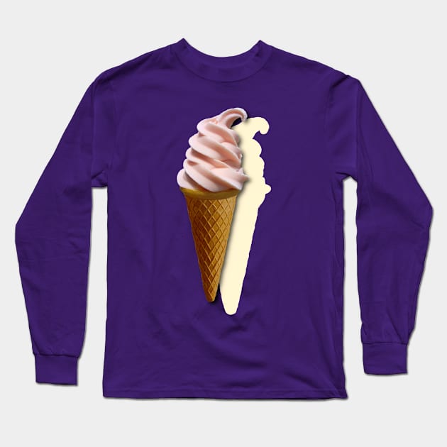 ICE CREAM CONE Long Sleeve T-Shirt by Off the Page